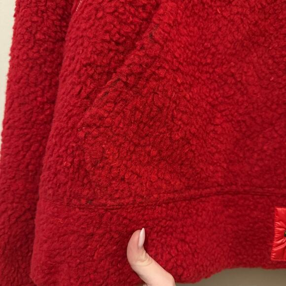 Canada Goose Pyer Moss CG Disk Anorak Pullover Jacket Red Rouge - Picture 4 of 10